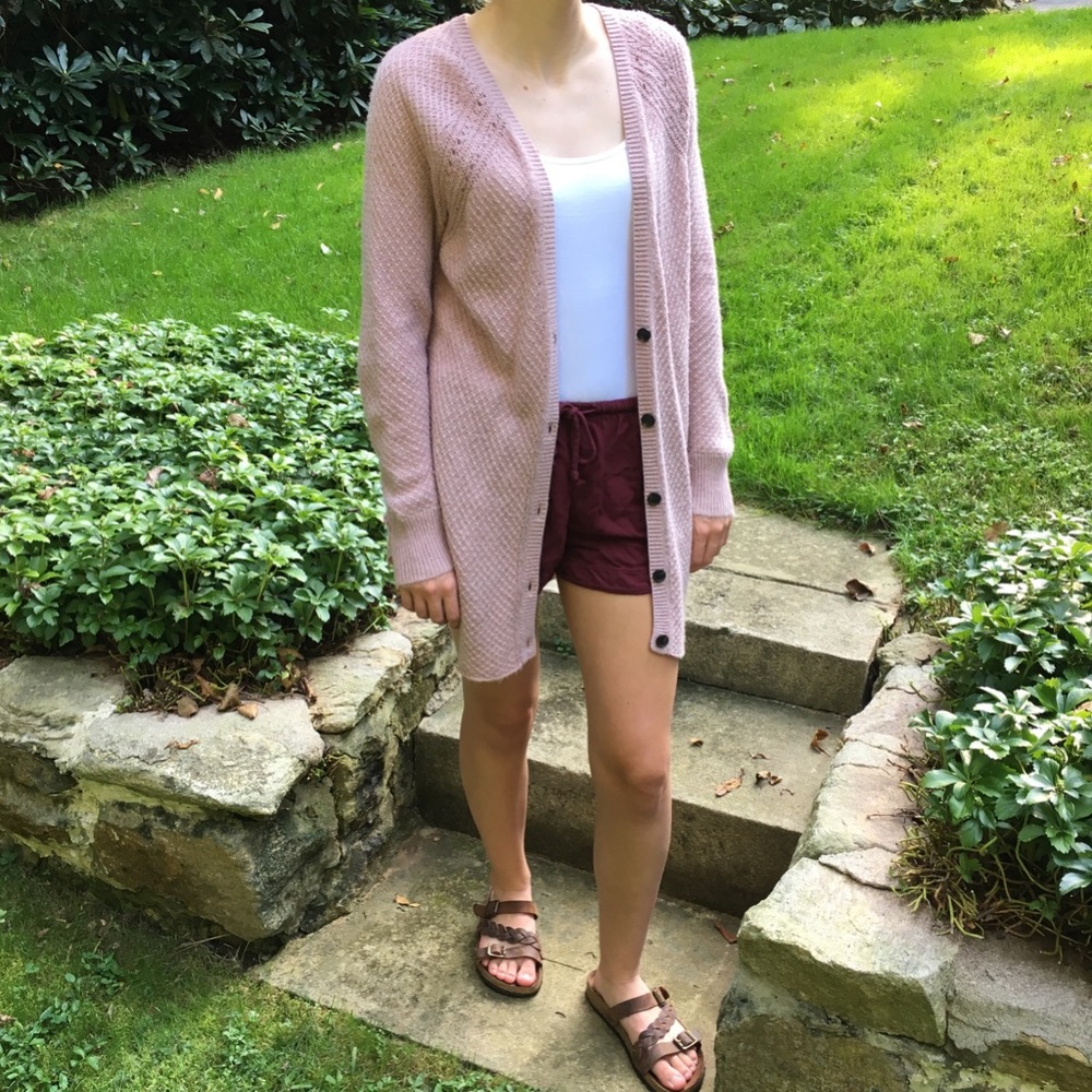 Pink American Eagle Cardigan